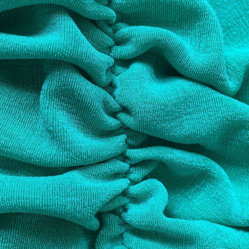 OLIVACEOUS S ruched green slinky dress - Picture 5 of 5